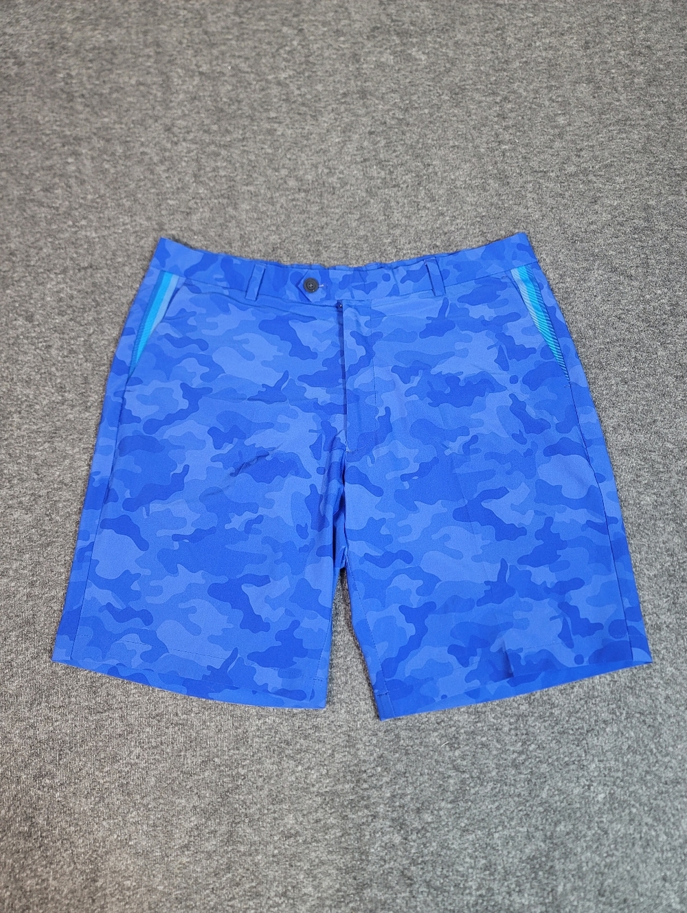 G/FORE Camo Golf Shorts Mens 36 Blue Racer Performance Stretch Luxury